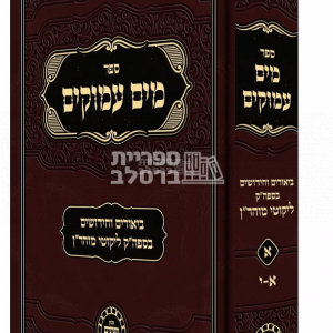 מים עמוקים חלק א' – ר' משה קרמר